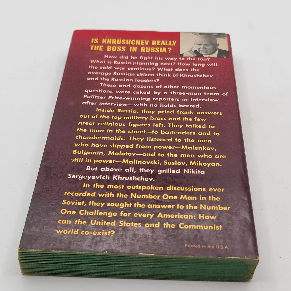 Hearst Khrushchev and the Russian Challenge Paperback 1961 Avon G1060 Good